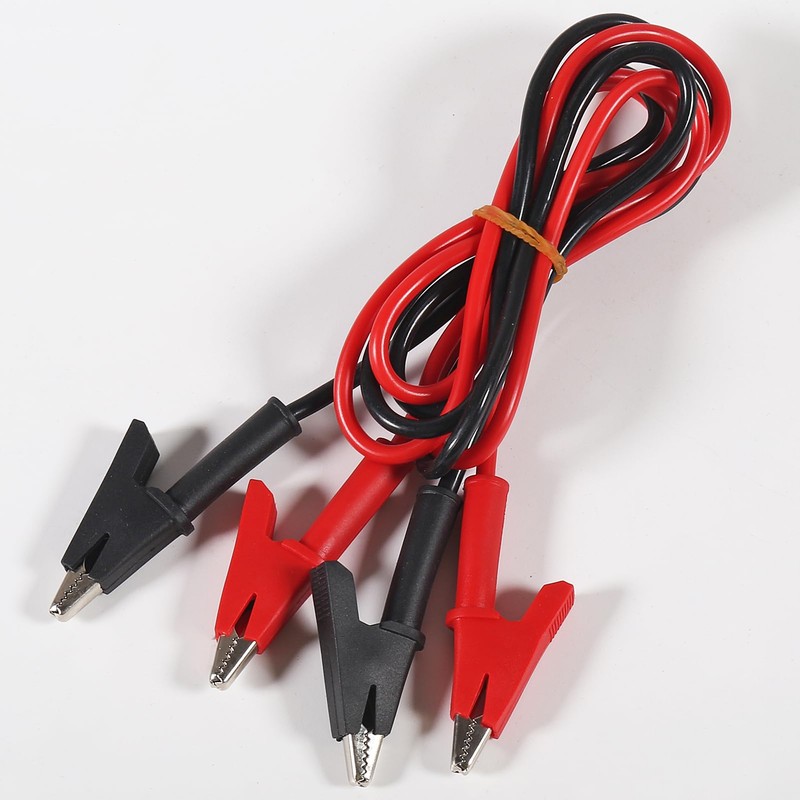 4Pcs Dual Ended Crocodile Alligator Clips Test Leads Dual Ended