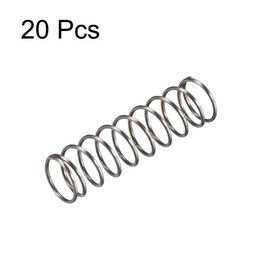 sourcing map Compression Spring 10 mm External Diameter 0.8 mm Wire Thickness 17.5 mm Compressed Length 35 mm Free Length 30N Load Capacity Grey Pack of 20