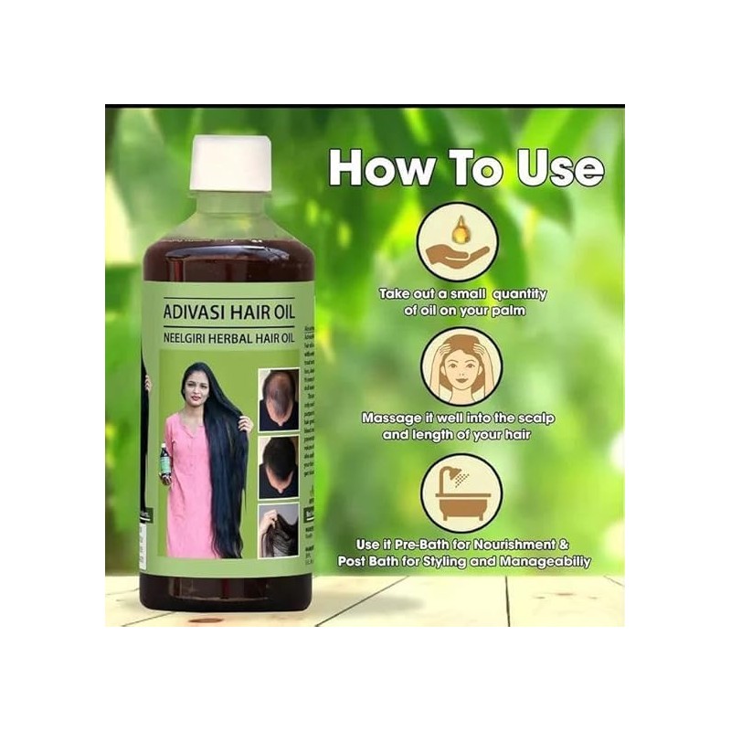 Generic Generic Original Adi.vasi Hair Growth Oil 200 ML Ayurvedic