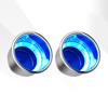 2Pcs Boat Cup Holder, Stainless Steel Blue LED Cup Drink