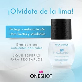 ONE SHOT LACCOVER - VITA BASE, Base Vitaminada Para Uñas, 1/2 fl Oz. / 14 mL.