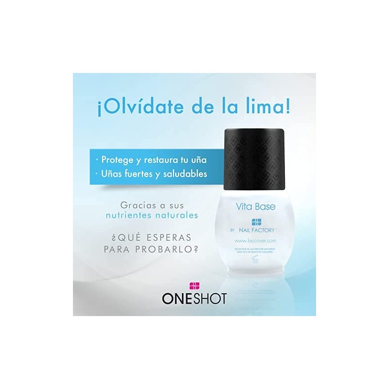 ONE SHOT LACCOVER - VITA BASE, Base Vitaminada Para Uñas,