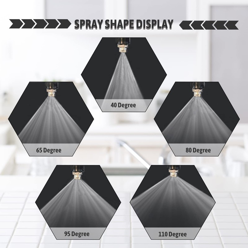 MroMax Flat Fan Spray Tip - 1/8BSPT Male Thread 304