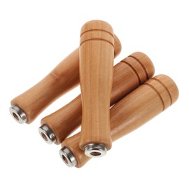 OSALADI 4pcs Wooden File Grip Handles Sturdy Replacement for Rasp and File Tools Ergonomic Design for Easy Use Natural Material Multipurpose for Crafting and Projects