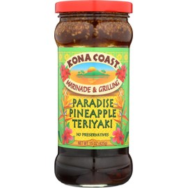 Kona Coast Marinade & Grilling Sauce Paradise Pineapple Teriyaki -- 15 fl oz - 3PC