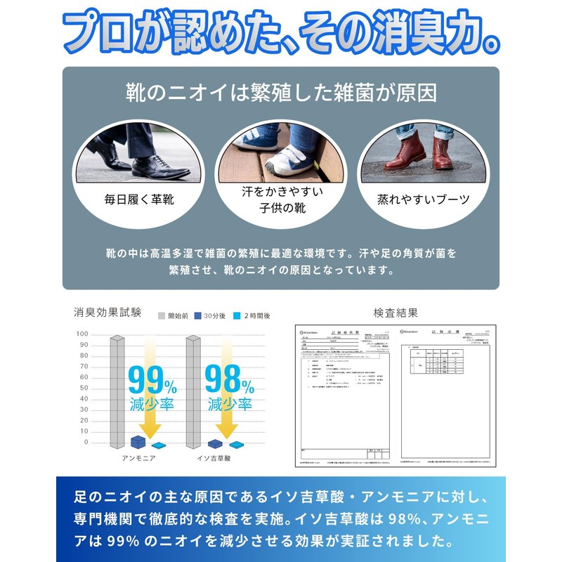 BILD Shoes Deodorizer, Made in Japan, Deodorizing, Deodorizing, Powder, Antibacterial,