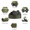 KingMoore Men's Tactical Belt Heavy Duty Webbing Belt Adjustable Military