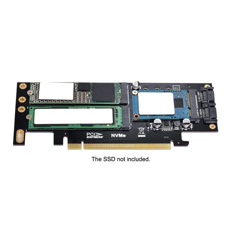 ChenYang M.2 NVME to PCIe 3.0/4.0 X16 ＆ SATA/MSATA SSD