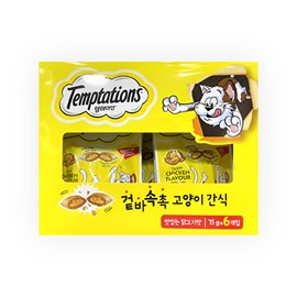 Cat Temptation 75g 6 packs Chicken Salmon / 고양이 템테이션 75g 6개입 닭고기 연어