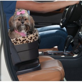 Pet Gear Booster Seat for Dogs/Cats, Removable Washable Comfort Pillow + Liner, Safety Tethers Included, Installs in Seconds, No Tools Required, 2 Colors