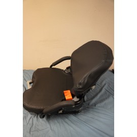 Durafit Seat Covers, Compatible with K&M SKU 8646/ Grammer MSG65/531 Forklift seat. Exact Fit Waterproof Seat Covers, Choose camo or Black Vinyl (Black)