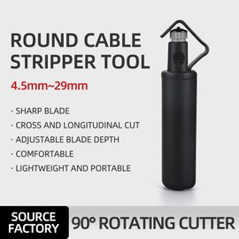 Fiber Stripper FTTH Engineering Special Fiber Stripper 4.5-29mm Horizontal and Vertical Fiber Cable Sheath Stripper Tool