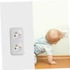 Operitacx 3 Sets Transparent Babyproof Outlet Covers Safety Plug Protectors