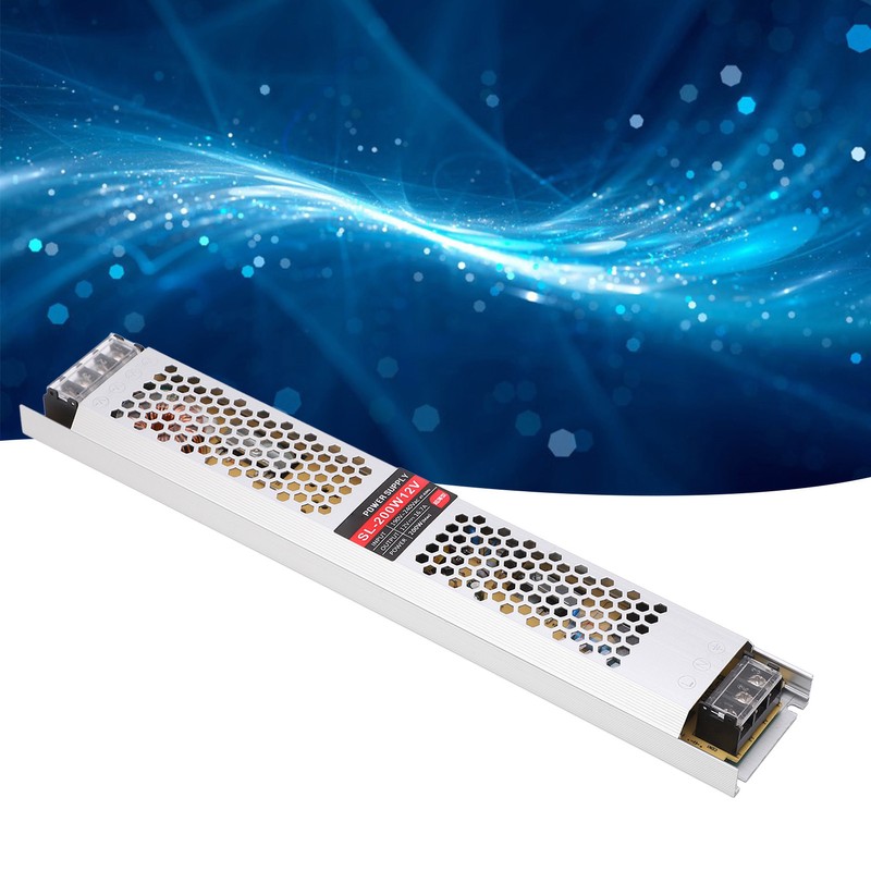 LED Power Supply Ultra Thin 190V‑240V AC Input 12V 16.7A
