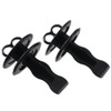 Upluckey Sink Stopper 2PCS Black Clean Plastic Drain Stopper Durable