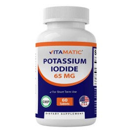 🛡️⚡ Vitamatic Yoduro de Potasio 65mg | Apoyo a la Tiroides & Protección Celular 🌿💊