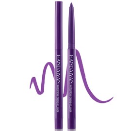 CoteMara Eyeliner Pencil Quick-Drying Eye Liner Pencils Long-Lasting Multi-Use Water-proof colored eyeliners Pigmented Eye Liner Pen (Purple)