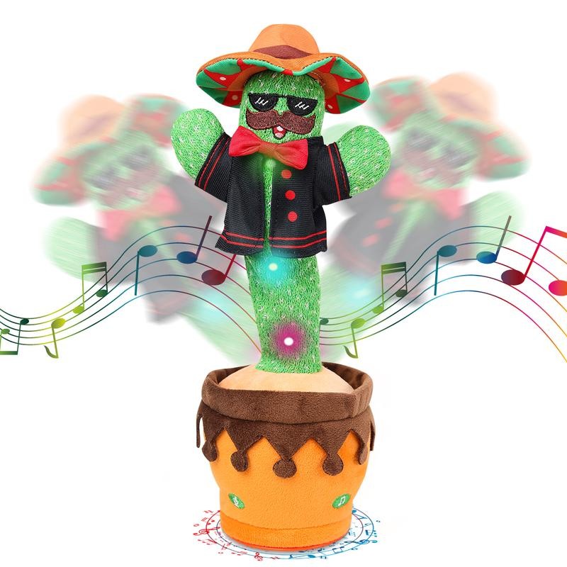 Dancing Cactus Toys,Talking Mimicking Singing Repeats What You Say:_Dancing Donkey