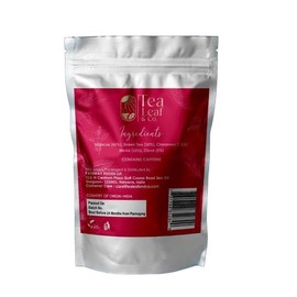 Tea Leaf & Co. Sweet Hibiscus Cinnamon Green Tea Bags (100 Count), Green Tea with Cinnamon, Clove & Stevia Green Tea, Caffeinated, Real & Natural Green Tea, Blended Fresh Herbs & Spices, Gluten Free
