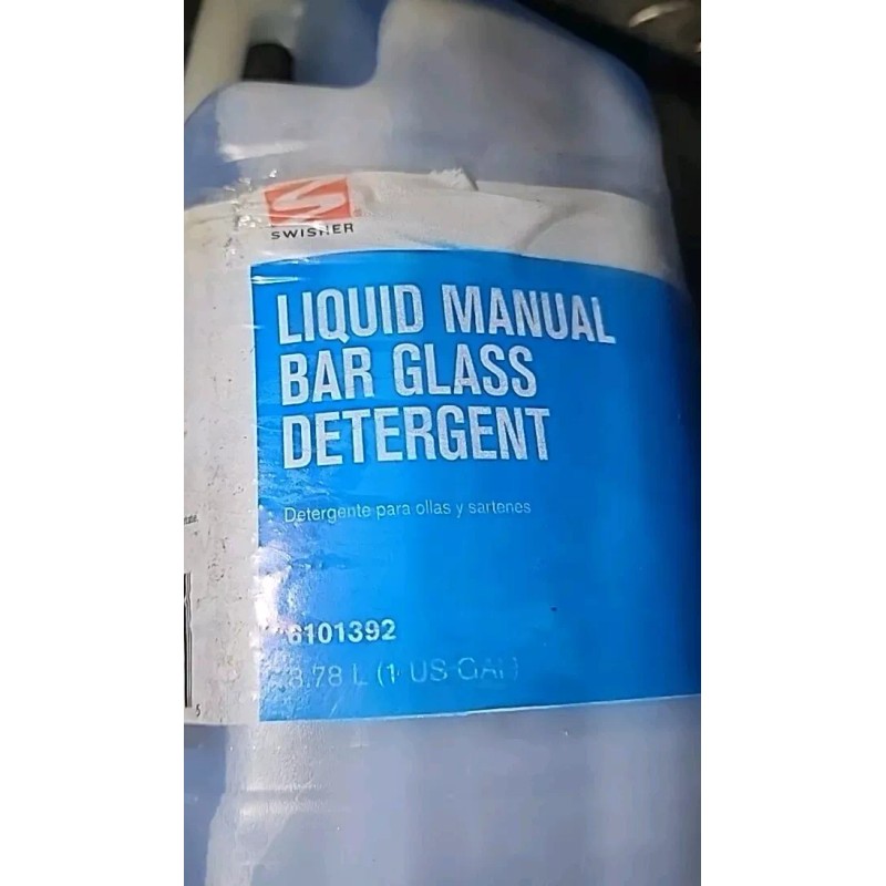 Swisher / Ecolab Liquid Manual Bar Glass Detergent