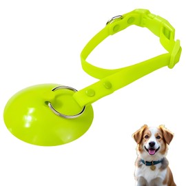 HKYLRAT Dog Bathing Tether with Heavy Suction Cup, Soft Shower Brush Pet Grooming Tub Restraint Perfect for Shower, Blowing, Trimming and Brushing Your Pet (Green)