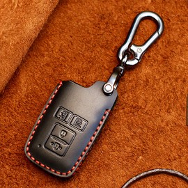 Compatible Toyota Voxy 80 Noah 80 Series Key Case Smart Key Holder Sienta 170 Series Genuine Leather Key Cover Esquire New Vellfire 30 Series New Alphard 30 Series New Sienta Cowhide Leather Key Case,