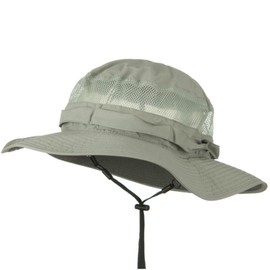 Juniper UV 50+ Side Mesh Talson Bucket Hat - Grey (XL-2XL)