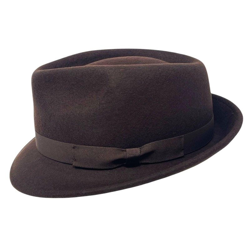 ROYALWORTH 100% Wool Trilby Hat Waterproof & Crushable Handmade with