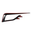 Pair Front Fog Light Lamp Eyebrow Trim Glossy Black for