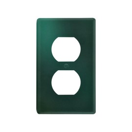 YETTASBIN Hunter Green Duplex Outlets Cover Unbreakable Wall Plate Cover with Screws for Living Room, Bedroom, Office, School, Home Decor-4.53 x 2.76 Inch