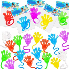 Lypsochaat 40 Pcs Sticky Hands Toys, Party Bag Fillers for Kids Party Favours Supplies, Goodie Bag Fillers Pinata Stuffers Return Gifts for Kids Goody Bag Classroom Prizes Carnival Bulk Toy
