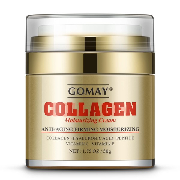 GO MAY Collagen Moisturizing Cream | Fills Fine Lines and Wrinkles | Stimulates Skin Cell Regeneration and Repair | 1.75 Fl.Oz