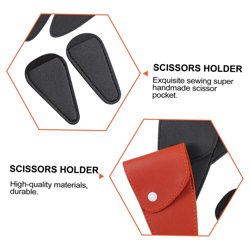 TOVINANNA Hairdressing Scissors Leather Case Barber Scissor Bag Hair Scissors