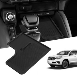 Center Console Wireless Charging Mat Compatible with Land Cruiser 250 Toyota Land Cruiser Prado J250 LC250 Accessories 2024 2025 Premium Silicone Non-Slip Anti-Dust Mat for Left-Hand Drive