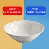 Orkim 6 Pack White Ceramic Bowls, 7 Inch Wide Shallow