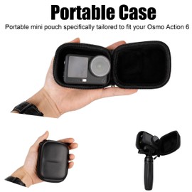 PellKing Protection Kit for DJI Osmo Action 6, with Soft Silicone Case, Lens Cap, Tempered Glass Screen Protector & Lens Protector, Mini Portable Storage Bag, Accessories for DJI Action 6 Camera