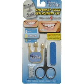 Billy Bob Instant Smile INSTANT SMILE SELECT A TOOTH REPLACEMENT KIT temporary missing tooth fix NATURAL