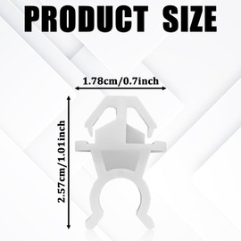 Gistilli 10PCS White Hood Prop Rod Clip, Hood Support Prop Rod Holder Clip Retainer, 91503-SS0-003 Car Hood Roof Rear Tailgate Clip Compatible with Honda Accord Odyssey Prelude Fit CRV Civic City