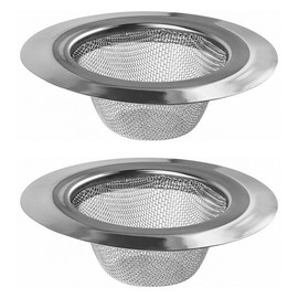 NUZAMAS 2PCS Sink Mesh Filter 4.5 inches Diameter Kitchen Sink Strainer Stainless Steel Sewage Basket Filter Trap Bathroom Sink Drain Filter