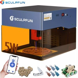 Sculpfun iCube Pro 5W Mini Laser Engraver 130x130mm Portable Logo Marker B9U1