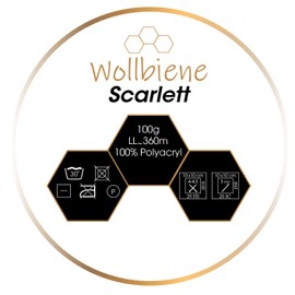 Wollbiene Scarlett Wool, 100 g, Wool for Knitting and Crocheting, Baby Wool, Turkish Wool (Emerald 28)