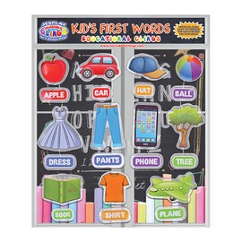 Kids and Toddlers First Words Thick Gel Clings – Reusable Window Clings Stick to Most Surfaces - Incredible Gel Decals of Children's First Words and Spelling