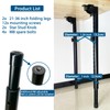 Benbuoo Folding Adjustable Table Legs 21 to 35 inch, Metal