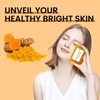 100g Turmeric & Kojic Ac/id Soap,Natural Tumeric Soap for Body&Face,Turmeric