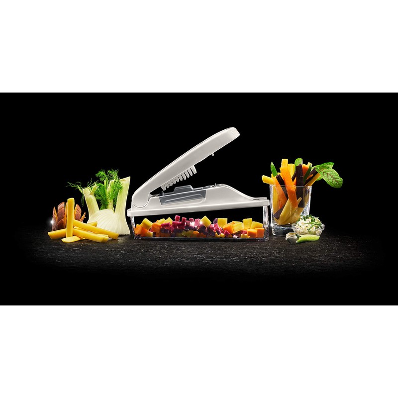Lurch 10226 Würfel-und Stifteschneider für Obst und Gemüse, Kunststoff, Iron