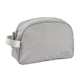 Béaba Geneva Waterproof Fabric Toiletry Bag with 2 Inner Pockets - Mottled Grey