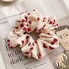 Valentine’s Day Hair Scrunchies for Women Heart Hair Ties Cute