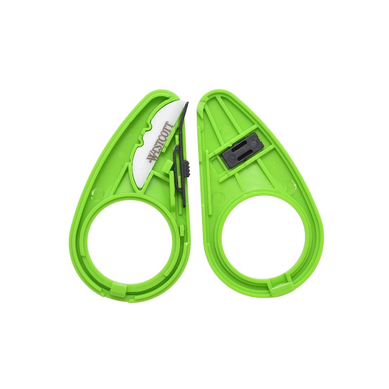 Westcott Compact Fixed Box Opener (16473), uses Slice Ceramic Blades,