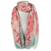 Girly Handbags Ladies Scarf One Size M Coral Red, coral