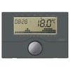 Cronotermostato a batt. parete antracite 01910.14